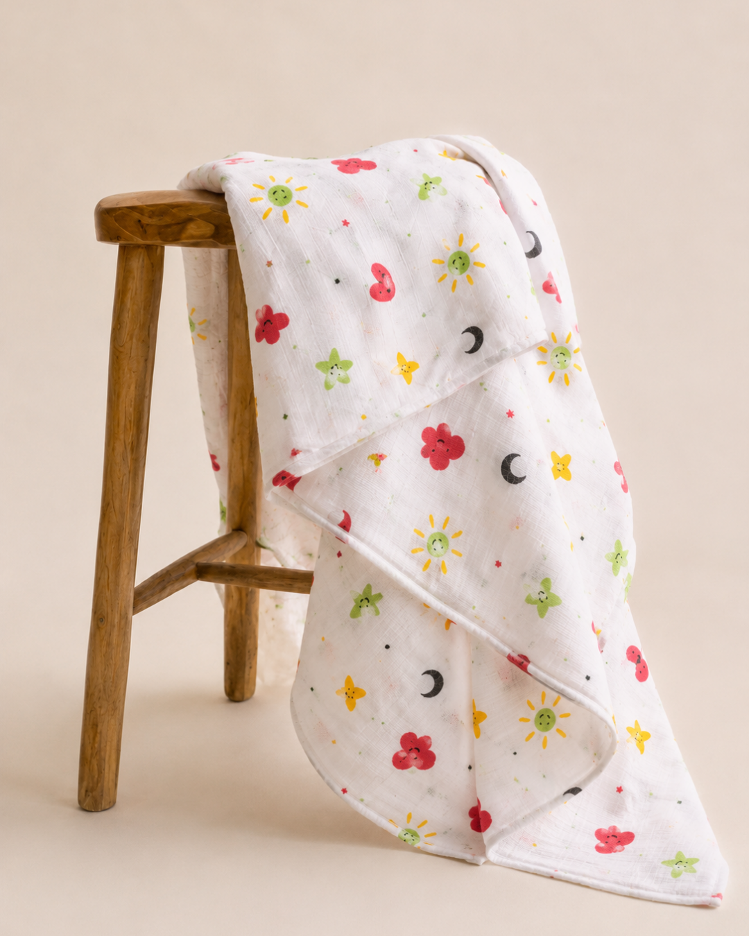 Muslin Bath Towel - Sun and Moon