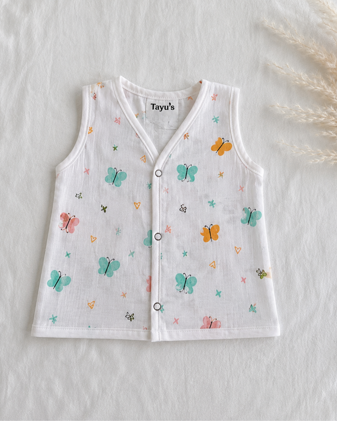 Muslin Button Jabla-Butterfly