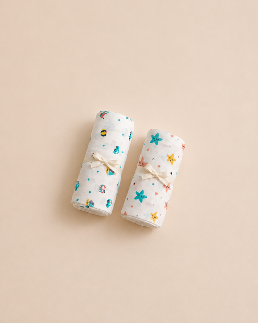Muslin Bath Towel Combo