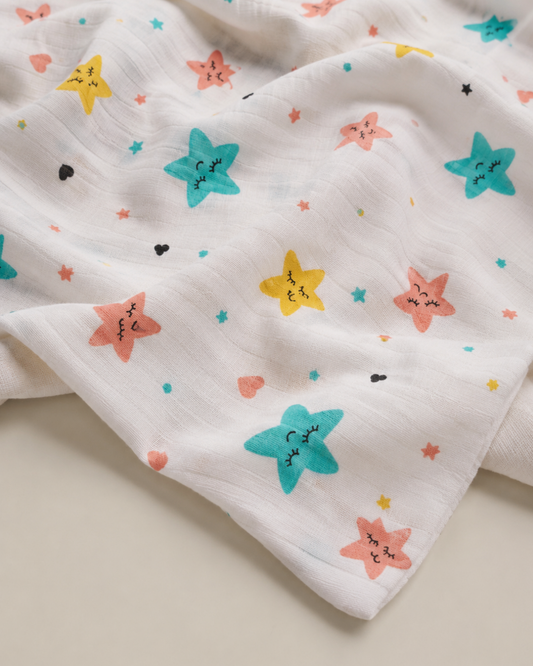 Muslin Bath Towel - Star New