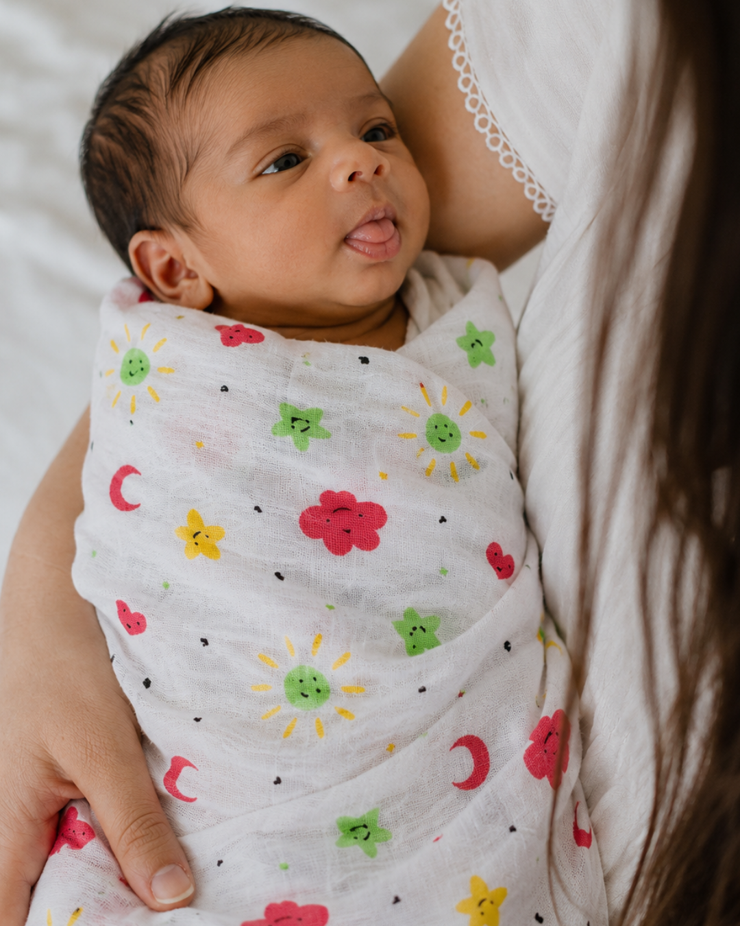 Muslin Swaddles sun & Moon