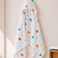 Muslin Double Layer Cap Towel- Butterfly