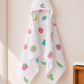 Muslin Double Layer Cap Towel- Veggies