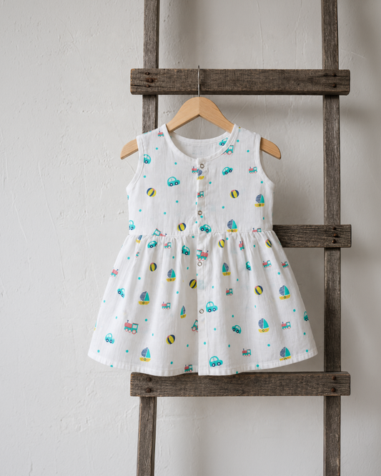 Muslin Frocks  (6-12 Months)