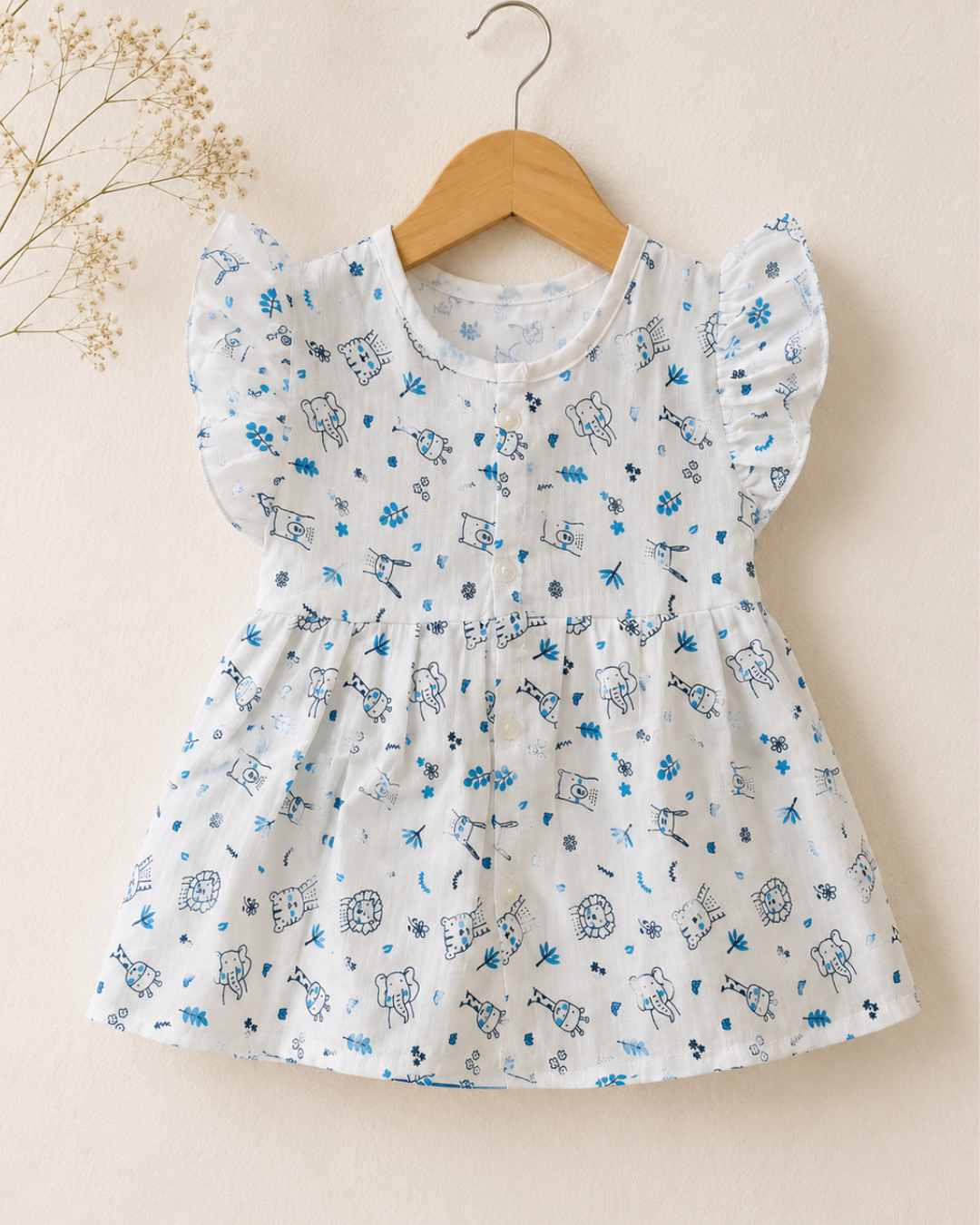 Muslin Frocks -Casual- 6-12 Months