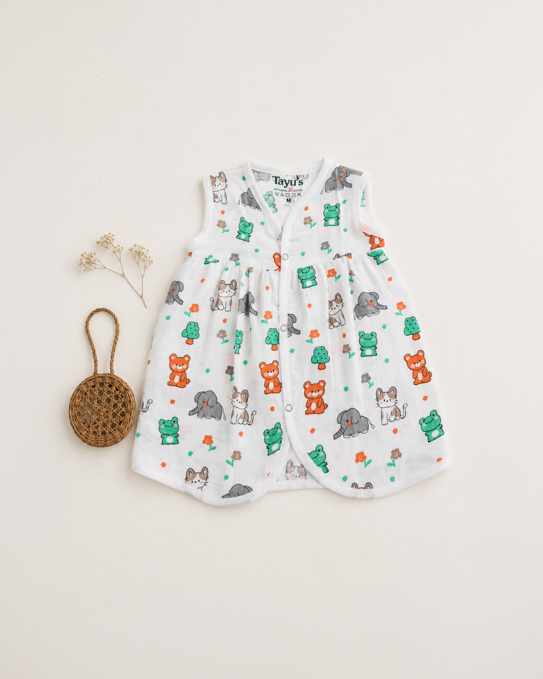 Muslin Frocks-Cat and Frog