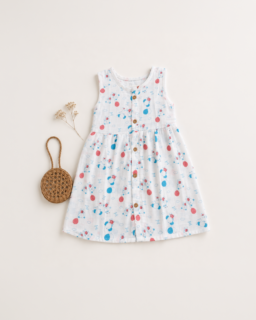 Muslin Frocks-12-18 Months