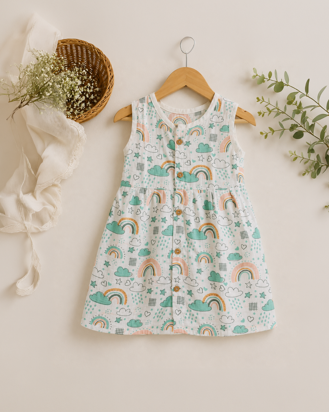 Muslin Frocks-12-18 Months