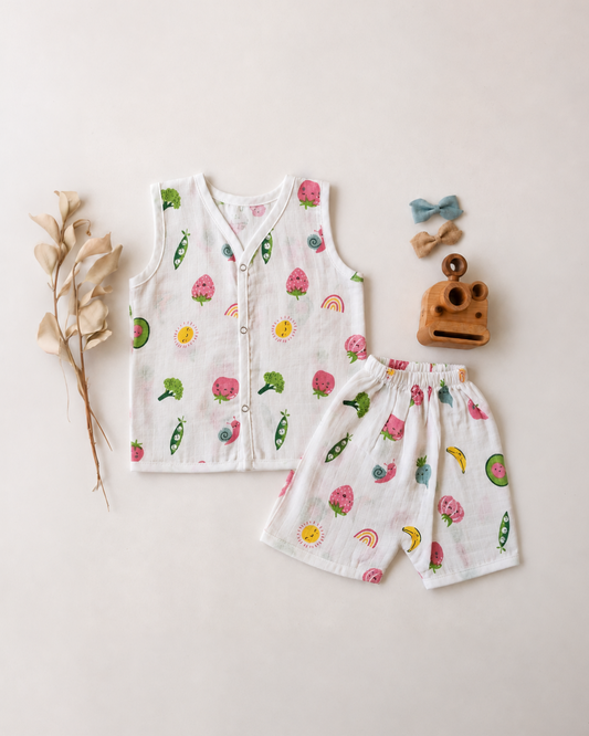 Muslin Jabla  Sets Veggies