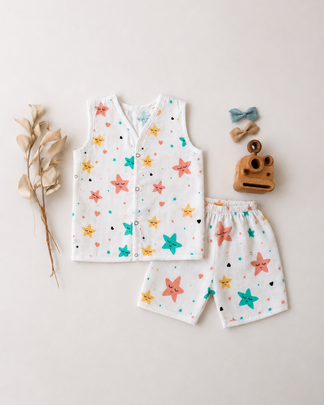 Muslin Jabla sets stars