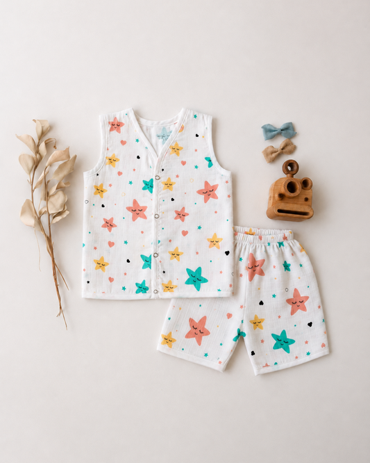 Muslin Jabla sets stars