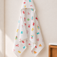 Muslin Double Layer Cap Towel- Alphabet