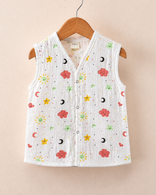 Muslin Button Jabla sun & Moon