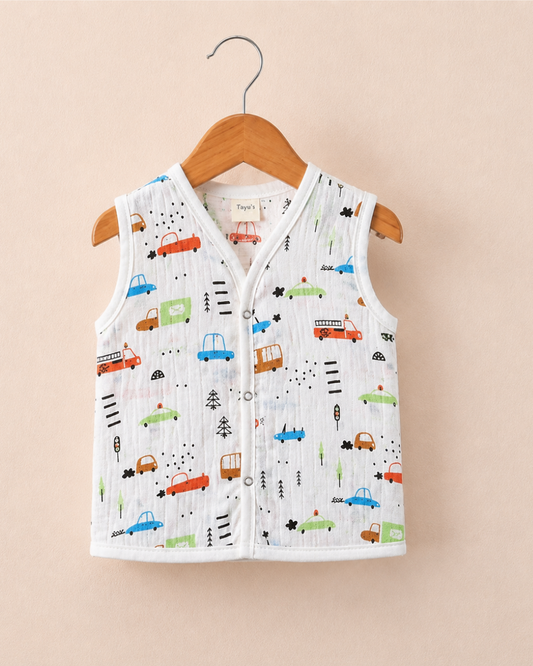 Muslin Button Jabla Fire Truck