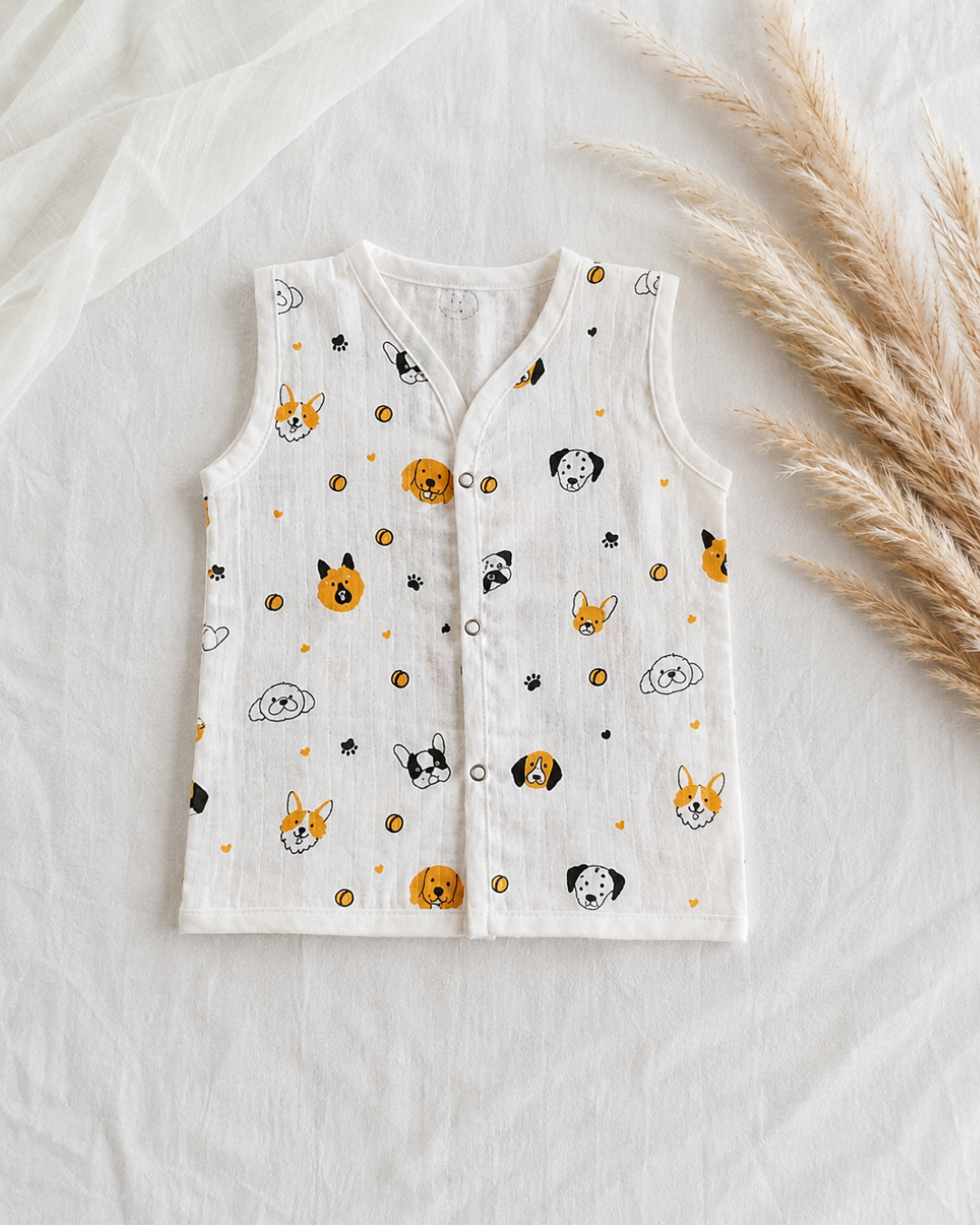 Muslin Button Jabla Dog