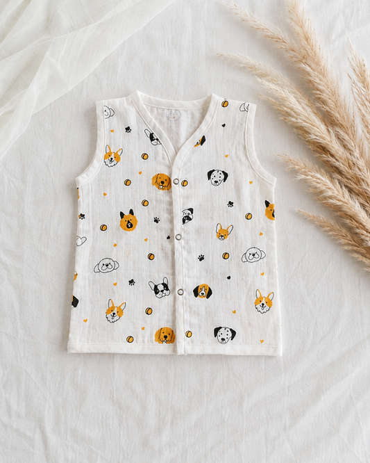 Muslin Button Jabla Dog