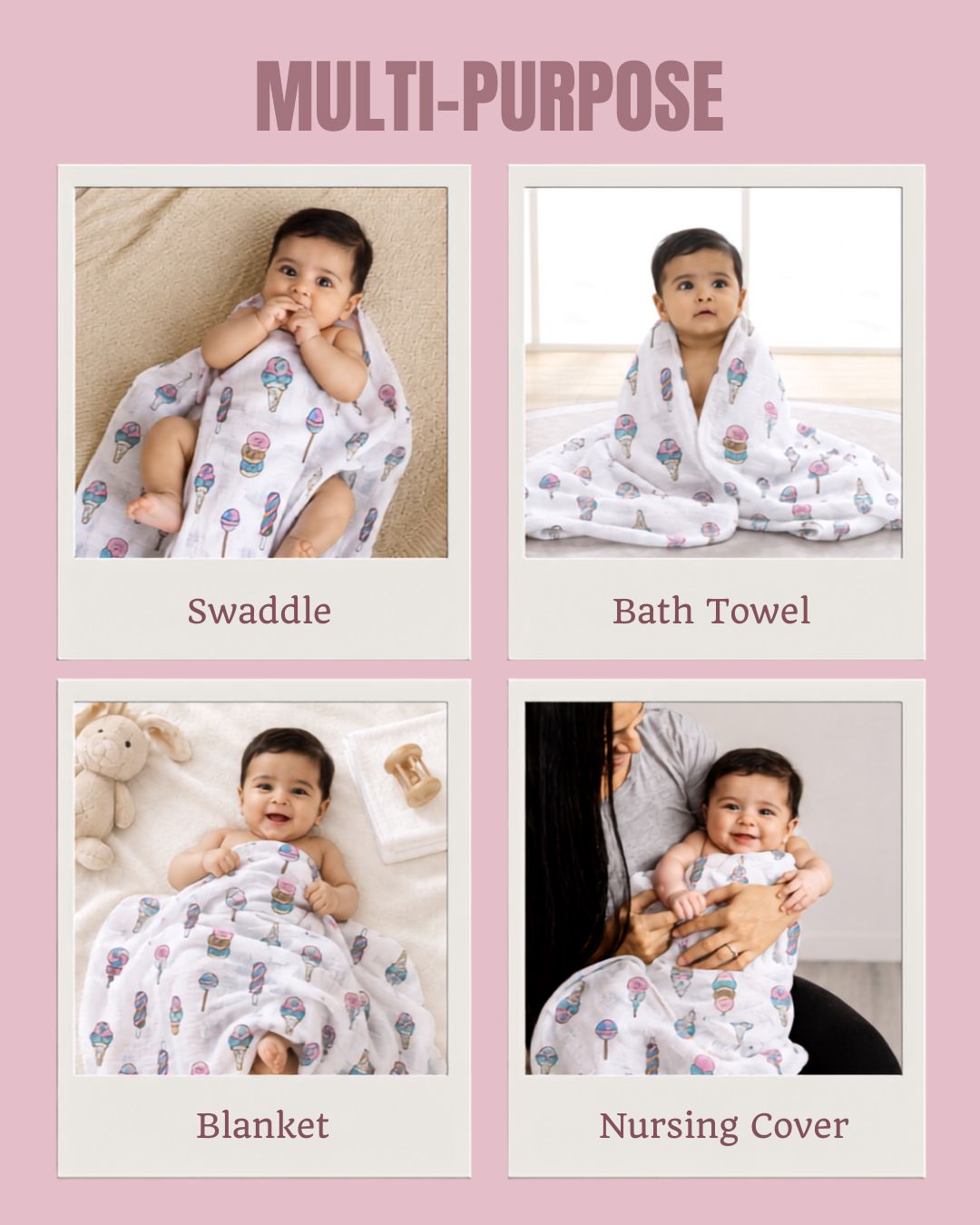 Muslin Swaddles Beach