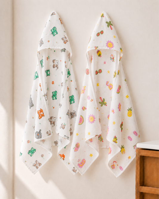 Muslin Cap Towel-Combo